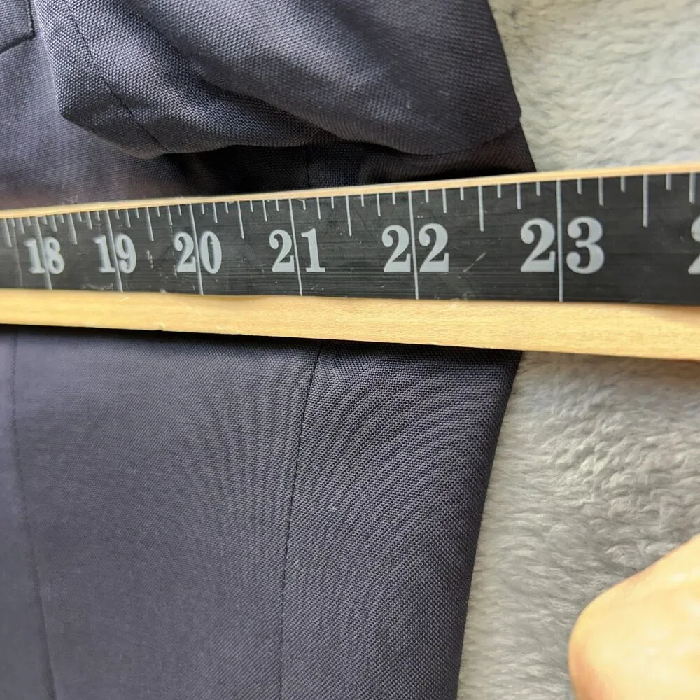 Brooks Brothers Wool Suit Jacket Mens 44R Navy 2 Button Italian‎ Fabric Office